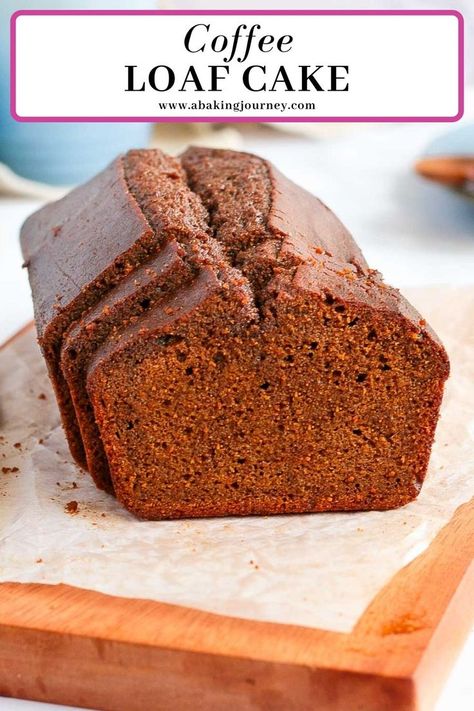 Espresso Bread Recipe, Espresso Loaf Cake, Coffee Flavor Cake, Loaf Cake Flavours, Easy Loaf Cake Recipes, Espresso Bread, Espresso Coffee Cake, Coffee Loaf Cake, Espresso Cake Recipe