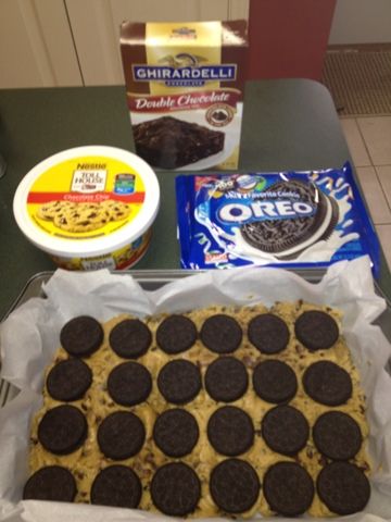 Recipes Oreo, Oreo Cookie Dough, Cookie Dough Brownies, Brownie Desserts, Oreo Recipes, Desserts For A Crowd, Oreo Cookie, Köstliche Desserts, Brownie Cookies