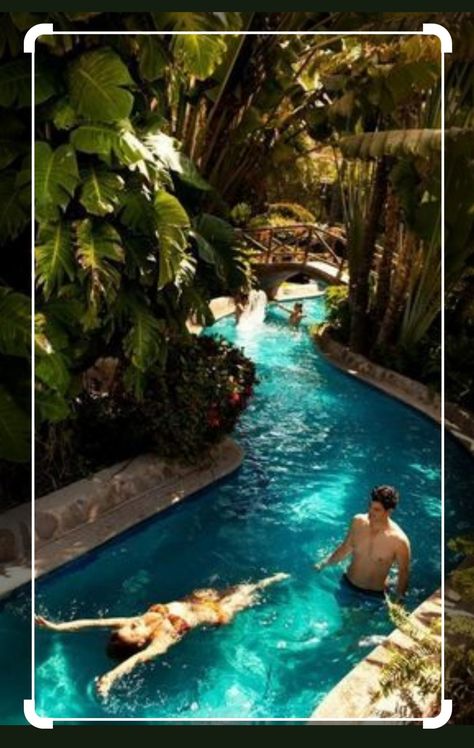 Lazy River Pool, Taman Air, Lazy River, Most Romantic Places, Pool Garden, Dream Pools, Romantic Places, Swimming Pool Designs, Honeymoon Destinations