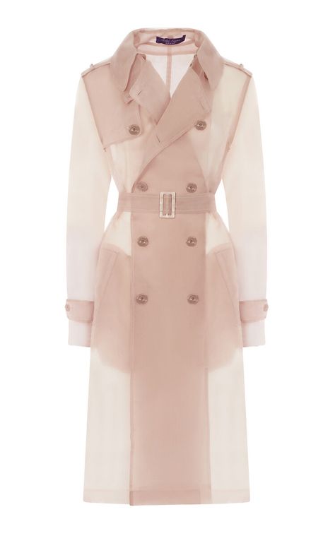 Jayne Silk Trench Coat By Ralph Lauren | Moda Operandi Organza Jacket, Chic Coat, Ralph Lauren Style, Chic Clothing, Double Breasted Jacket, Long Jacket, Mesh Long Sleeve, Different Outfits, Edgy Fashion