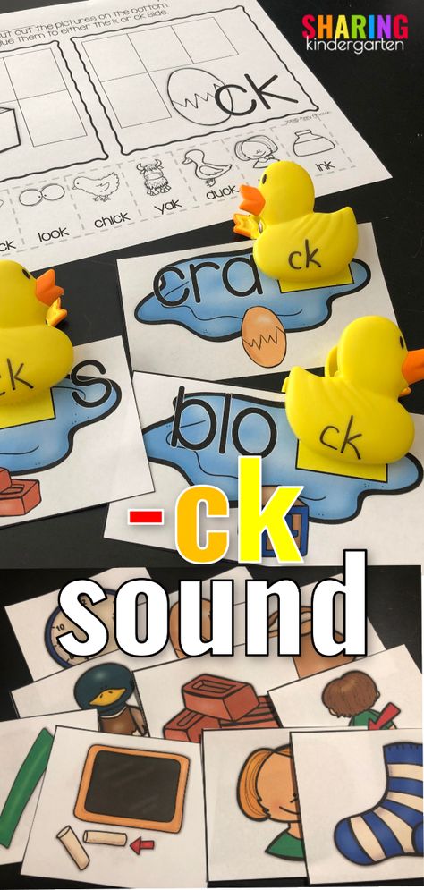 Ck Activities For Kindergarten, Ck Phonics, C Ck K Phonics, Ck Digraph Activities, Ck Phonics Games, Phonics Readers, Early Childhood Literacy, Abc Phonics, Cheers Card