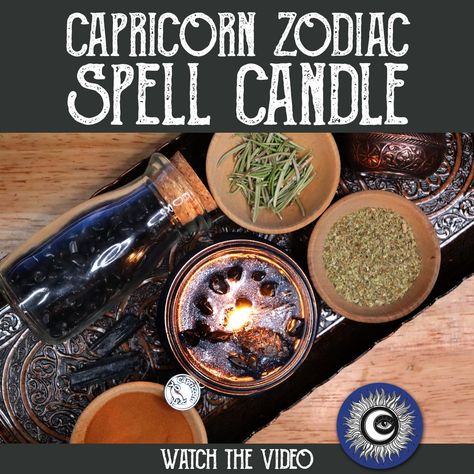 Capricorn Spell Candle Recipe, Zodiac Candle Magic, Astrology - Witchcraft - Magical Crafting Let’s make a DIY spell candle themed to the zodiac sign of Capricorn. Ruled by the planet Saturn, Capricorn are known for ambition and patience. Let’s do some magical crafting. Link to YouTube Channel in Bio, or copy and paste this link: #magicalcrafting #witchcraft #spellcandle #magicspell #spellsthatwork #witchyvibe #zodiac #Capricorn #beginnerwitch #babywitch #modernwitch #candlemagic #colormagic Diy Spell Candles, Magical Crafting, Candle Recipe, Candle Recipes, Zodiac Candle, Planet Saturn, Spell Candle, Capricorn Sign, Food Candles