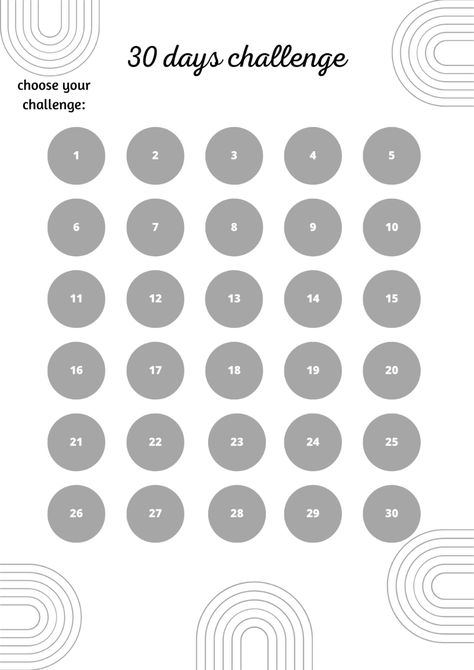 30 Day Follower Count Instagram Template, 30 Day Challenge Template, Green Feed, 20 Day Challenge, Sugar Challenge, Challenge Template, 60 Day Challenge, Note Background, 30 Days Challenge