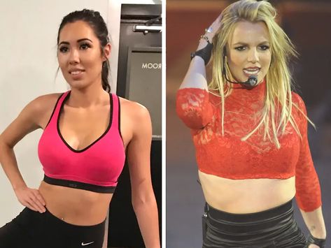 I Worked Out Like Britney Spears for a Week, Here's How Britney Spears Abs, Britney Spears Workout, Types Of Crunches, Crescent Lunge, Glute Kickbacks, Freestyle Dance, Stronger Than Yesterday, Plank Pose, Camel Pose