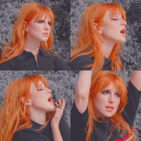 Hayley Williams Ginger Hair, This Is Why Hayley Williams, Hailey Williams Hair Orange And Blonde, Hayley Williams Hairstyles, Haley Williams Makeup, Paramore Tattoo This Is Why, Hayley Williams Hair Orange, Hayley Williams Hair 2023, Hayley Williams This Is Why