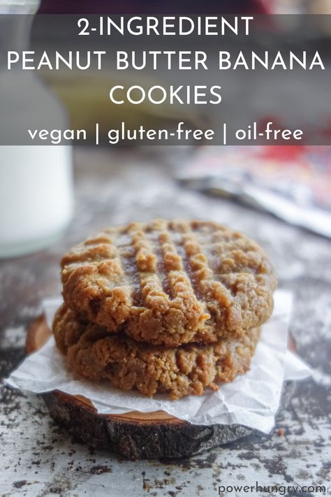 Banana Sweetened Dessert, Easy Banana Recipes 2 Ingredients, Vegan Oil Free Recipes Baking, Easy Banana Cookies 3 Ingredients, Pb Banana Cookies, Healthy Banana Cookies 3 Ingredients, Aip Peanut Butter Cookies, Banana Cookies 3 Ingredient, Banana Almond Butter Cookies