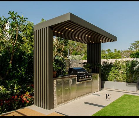 Barbecue Area Design, Bbq Canopy, Indoor Bbq, Grilling Area, Outdoor Grill Area, Patio Remodel, Outdoor Bbq Grill, Outdoor Fire Pit Designs, Outdoor Barbeque