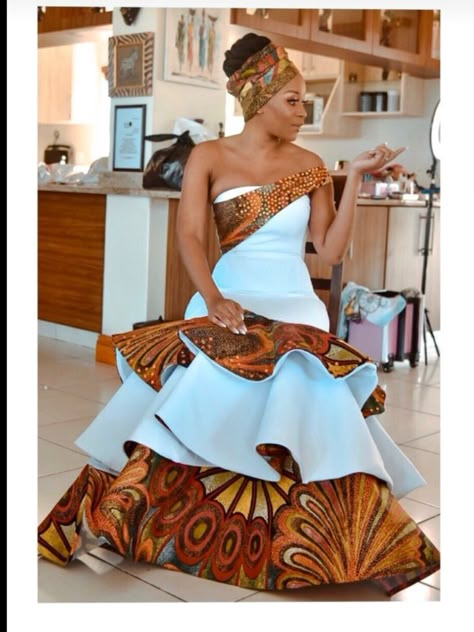 Print Dress Designs, Traditional Dresses African, Dresses African Fashion, Dresses African Print, South African Traditional Dresses, African Bridal Dress, African Traditional Wear, African Traditional Wedding Dress, African Wedding Attire