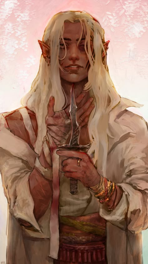 Dragon Age, White Hair, Elf, Tumblr, Twitter, Hair, White, Art