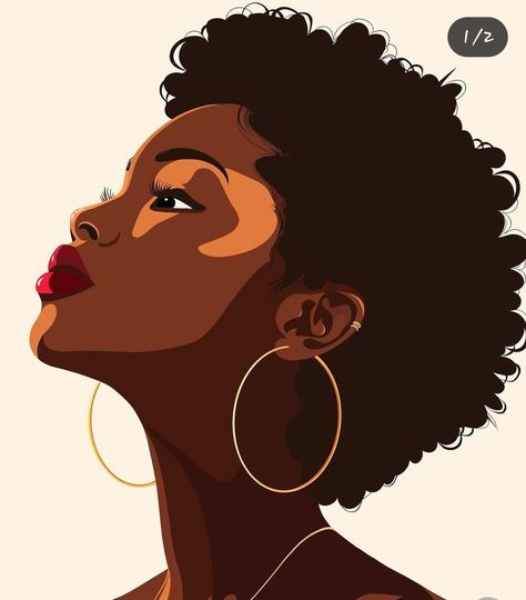 Black Lady Drawing, How To Draw African American Hair, Drawing Black Women, Black Woman Art Drawings, Woman Pose Reference Drawing, Black Illustration Art, Black Women Illustrations, Black Woman Drawing, Afro Illustration