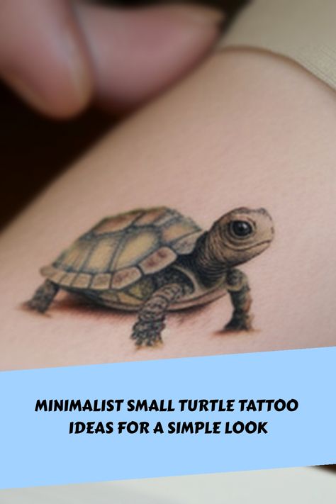 Discover the beauty of small turtle tattoos! Whether you're a woman or a man, these simple yet captivating designs are perfect for expressing your love for these magnificent creatures. Dive into the world of tiny turtle tattoos and embrace their symbolism of resilience, wisdom, and protection. These delicate designs are not only visually stunning but also carry deep meanings that resonate with many. Explore our collection and find inspiration for your next ink masterpiece. Painted Turtle Tattoo, Land Turtle Tattoo, Tortoise Tattoo Design, Tortoise Tattoos, Turtle Tattoo Ideas, Small Turtle Tattoo, Turtle Diy, Turtle Outline, Tortoise Tattoo