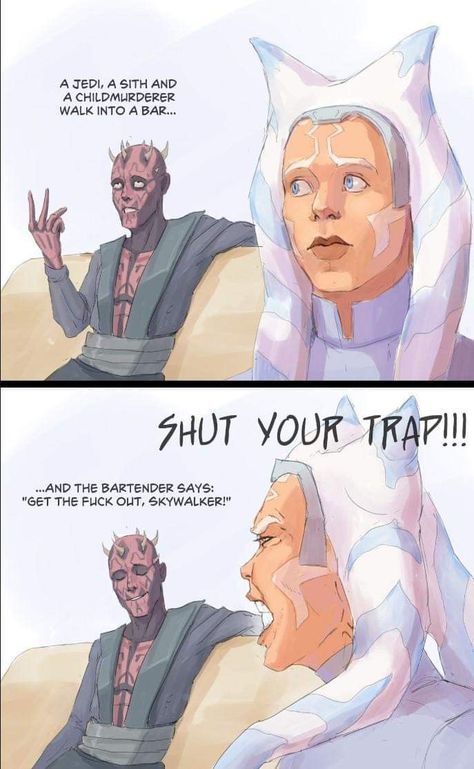 Jedi Oc, Star Wars Meme, Funny Star Wars Memes, Star Wars Ahsoka, Star Wars Jokes, Star Wars Drawings, Funny Af, Star Wars 2, Star Wars Comics