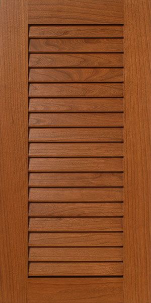 Open Louvered Door / Interior Cherry Wood Shutter Palms | WalzCraft Door For Kitchen, Louver Door, Louver Doors, Louvered Door, Kitchen Cabinet Door Styles, Louvered Doors, Louvered Shutters, Cabinet Door Styles, Door Interior