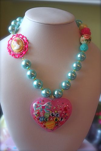 Harajuku Necklace, Decora Accessories, Candy Clothes, Weird Jewelry, Kawaii Jewelry, Kawaii Accessories, Adore Me, Plastic Jewelry, Funky Jewelry