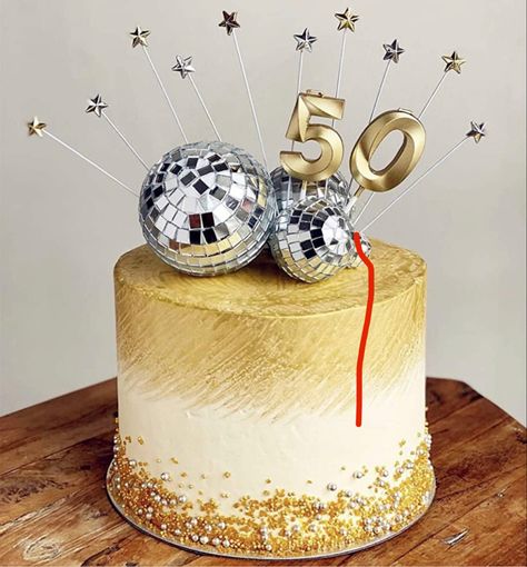 Saturday Night Fever Party, Disco Ball Cake, Dance Birthday Party, Disco Ball Decorations, Disco Cake, Dance Party Birthday, Cupcake Birthday Party, Disco Birthday Party, 70's Disco