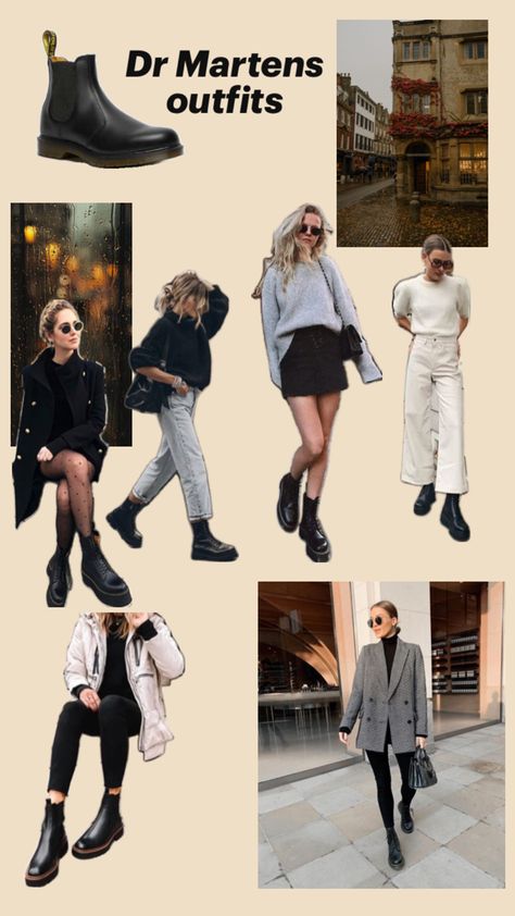 Dr Marten Chelsea Boots Outfit Women, Dr Martens Chelsea Outfit, Chelsea Dr Martens Outfit, Dr Marten Chelsea Boots Outfit, Dr Martin Boots Outfits, Dr Martens Chelsea Boots Outfit, Outfits With Doc Martens Chelsea Boots, Martin Boots Outfits, Dr Marten Chelsea Boots