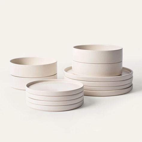 Far & Away - Portuguese Stoneware Dinnerware Set Modern Heritage, Stoneware Dinnerware Sets, Pastel Walls, Stoneware Dinnerware, Evening Meals, Gentle Cleanser, Pasta Bowls, Cup Set, Small Plates