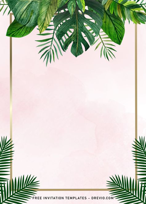 Download Now 8+ Monstera Leaves Birthday Invitation Templates For Your Kid's Upcoming Summer Themed Birthday Bash Do you have any plan to create your own invitations all by yourself? It’s a wonderful idea and you are at the right place to discover hundred secrets behind of making beautiful invitation card f... Invitation Card Design Birthday Kids, Invitation Card Design Birthday Template, Birthday Invitation Card Design, Bday Invitation Card, Summer Newsletter, Birthday Nature, Hands Sketch, Theme Bapteme, Birthday Invitation Card Template