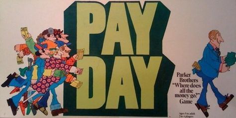 One of my favorite board games from 1975 that I still have and still play regularly! Payday Game, Inner Health, Pay Day, 1980s Toys, Happy Childhood, 90s Memories, Game Tables, Vintage Board Games, Classic Board Games