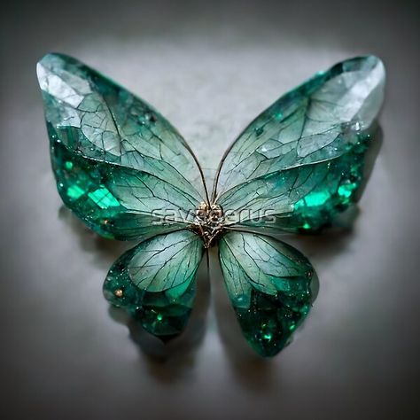 Butterfly of gemstones and crystals. Emerald or tourmaline green crystals. Jewelry made of crystals. Wings Inspiration, Magic Butterfly, Crystal Butterflies, Wings Artwork, Crystal Animals, Fantasy Butterfly, Blue Butterfly Wallpaper, Gemstones And Crystals, Butterfly Crystal