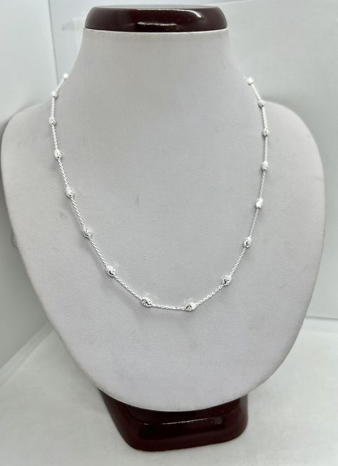 Excited to share the latest addition to my #etsy shop: 925 Sterling Silver women's chain beaded rolo chain Necklace 30" #silver #rolo #lobsterclaw #minimalist #silverchain #silverlinkchain #womensnecklace Silver Chain For Girls Neck, Simple Silver Jewelry, Silver Link Chain, Silver Chains, Neck Chain, Rolo Chain, Sterling Silver Chains, Amazing Women, Ring Designs