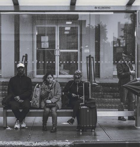 People Sitting On Bench, Photo Of People, Bus Drawing, Sitting On Bench, People Street, City Sketch, People Sitting, Human Behavior, Adobe Photoshop Lightroom