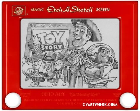 Toy Story Etch A Sketch Art, Obama Portrait, Toy Story Baby, Toy Story Theme, Etch A Sketch, Toy Story Characters, Racial Injustice, Toy Story Birthday, Sketch Art