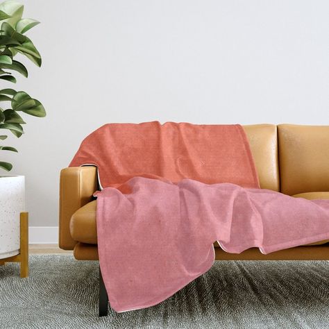 Our customers tell us ALL the time how soft and warm our Throw Blankets are (the secret: Sherpa fleece). Even better, they get softer the more you wash them. They're a perfect addition to any living room couch. Featuring a crisp, vivid design on the front with a reverse white side. Available in three sizes - Crafted with 100% polyester and sherpa fleece - Printed design on front with reverse white side - Machine wash with cold water on gentle cycle, tumble dry low - Do not iron or dry clean Keywords: Tints and shades, Magenta, Peach, Carmine, Pattern, Rectangle, Electric blue. Also called: throw blanket, throws, throw blankets | Society6 Throw Blanket Color Block Coral Pink Peach Orange Abstract Modern by Trajeado14, Blanket, 68 X 80 in