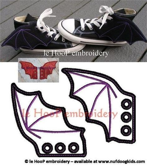 Bat Dragon, Shoe Wings, Goth Costume, Batman Inspired, Superhero Cosplay, Pola Sulam, Cosplay Diy, Shoe Lace Patterns, Cute Crafts