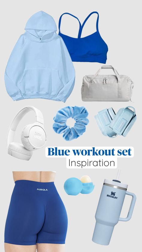 #outfitinspo #beauty #workout #outfit #outfitideas #workout #gym #workoutoutfit #gymoutfit #amazon Working Out Outfits, Workout Sets, Workout Outfit, Workout Gym, Gym Outfit, Outfit Of The Day, Gym, Outfit Inspo, Blue