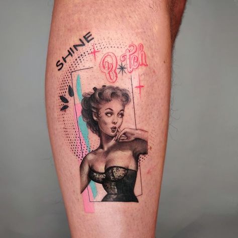 Cool Pop Art, Pop Art Tattoos, Cool Pops, Art Tattoos, Watercolor Tattoo, Portrait Tattoo, Art Tattoo, Body Art, Amsterdam