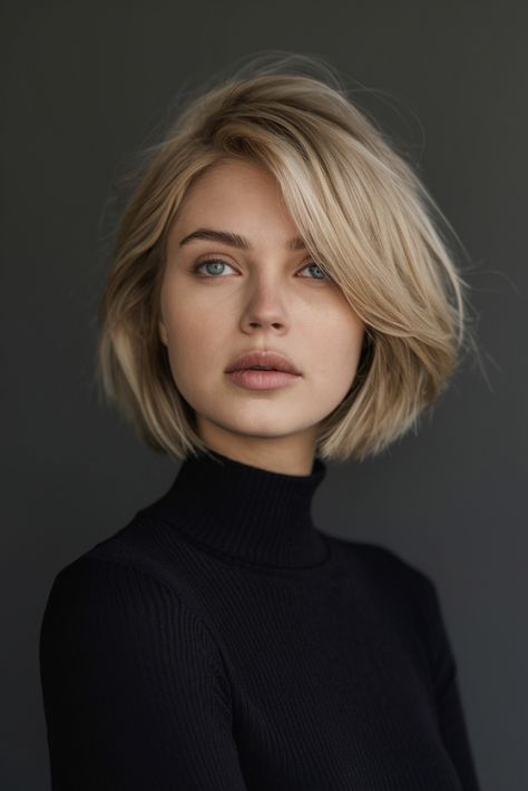 26 Round Shaped Face Haircuts 2025: Long, Short, Medium, & Bangs Styles Medium Hair Styles Round Face, French Haircut Medium, Short Bob Round Face, French Bob Cut, French Haircut, Best Hair Cut, Creative Braids, Bangs Styles, Bangs Layers