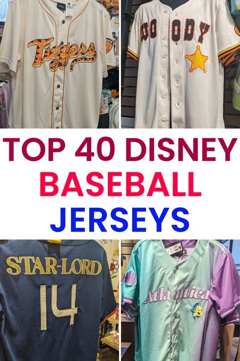 Top 40 Disney Baseball Jerseys Disney World With Toddlers, Disney World For Adults, Stitch Toy, Softball Jerseys, Disney Restaurants, Disney Epcot, Disney World Planning, Baseball Jersey Shirt, Walt Disney World Vacations