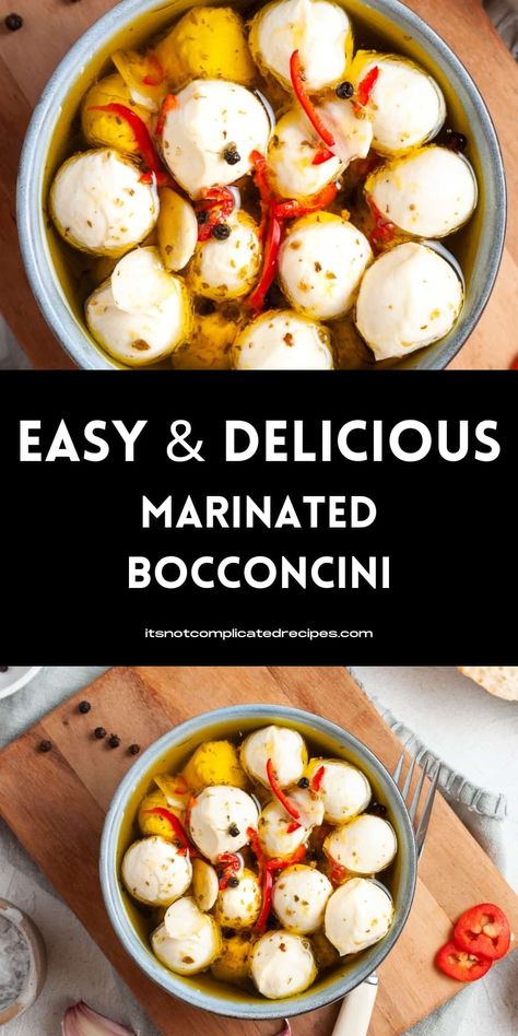 Marinated Mozzarella Balls, Lemon Recipes Easy, Marinated Mozzarella, Quick Summer Meals, Mozzarella Balls, Popular Appetizers, Cherry Tomato Pasta, Quick And Easy Appetizers, Thanksgiving Recipes Side Dishes