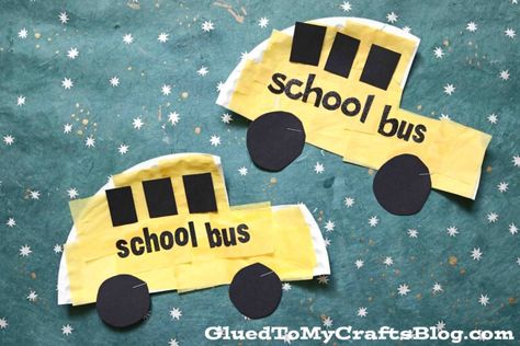 Paper Plate School Bus - Kid Craft Idea For Back To School School Crafts For Kids, Bus Craft, School Bus Crafts, Back To School Crafts For Kids, School Countdown, Bus Crafts, School Keepsake, Red Ted Art, Yellow School Bus