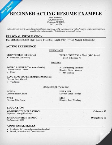 Example of acting resumes Actor Resume, Acting Monologues, Acting Resume Template, Acting Scripts, Acting Resume, Drama Education, Job Resume Samples, Acting Auditions, Acting Lessons