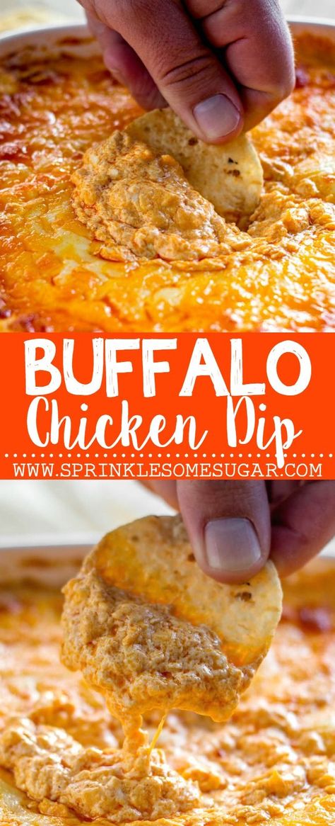 Nye Treats, Buffalo Chicken Dip Easy, Chicken Dip Recipe, Buffalo Chicken Dip Recipe, Diner Recept, Taco Dip, Chicken Dip, Chicken Dips, Buffalo Chicken Dip