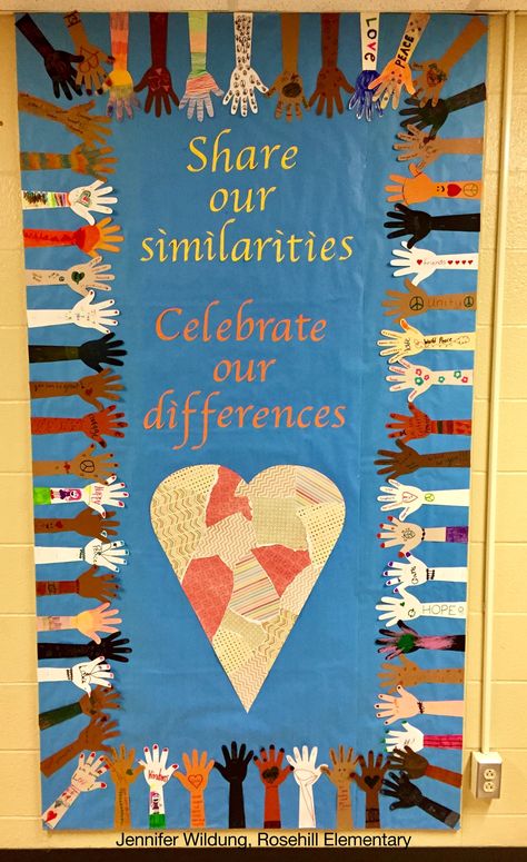 Diversity Bulletin Board Culture Display Classroom, Celebrating Cultures Bulletin Board, Celebrating You Bulletin Board, Culturally Inclusive Classroom, Diversity Day At School, Celebrating Diversity In The Classroom, Diversity Display Eyfs, Equality Arts And Crafts, Diversity Club Ideas