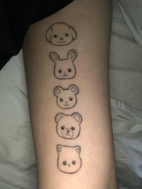 Calico Critter Tattoo, Critter Tattoo, Soft Tattoo, Tattoo Cute, Funky Tattoos, Cute Tats, Calico Critter, Cute Little Tattoos, Delicate Tattoo