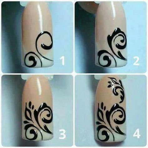 Nail Instructions, Line Nail Art, Unghie Nail Art, Lines On Nails, Nails Only, I Love Nails, Nail Art Inspiration, Fancy Nails, Nail Art Tutorial