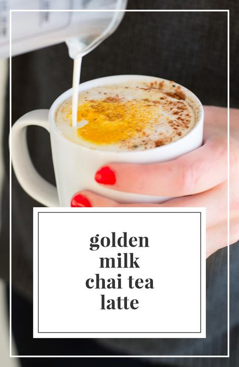 Milk Chai Tea, Black Coffee Benefits, Golden Milk Tea, Health Benefits Of Turmeric, Chai Latte Recipe, Te Chai, Tea Latte Recipe, Benefits Of Turmeric, Coconut Ginger