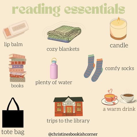 Book Lover Essentials, Readathon Aesthetic, Bookworm Essentials, Library Essentials, Booktok Ideas, Study Moodboard, Book Goals, Reading Vibes, Cottagecore Books