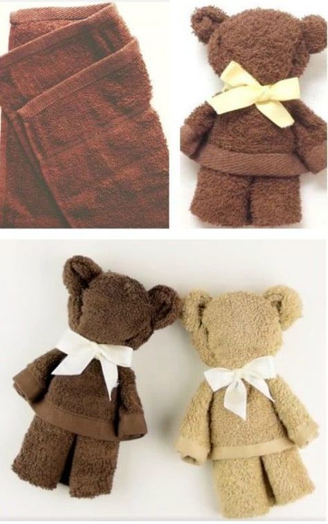 How To Make Washcloth Teddy Bear Video Teddy Bear Video, Washcloth Teddy Bear, Bear Video, Washcloth Animals, Săpunuri Handmade, Towel Animals, Diy Bebe, Operation Christmas Child, Baby Diy