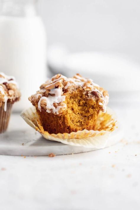 Pumpkin Streusel Muffins - Broma Bakery Broma Bakery Pumpkin, Pumpkin Baking, Pumpkin Streusel, Pumpkin Streusel Muffins, Broma Bakery, Coffee Cake Muffins, Streusel Muffins, Pumpkin Pie Mix, Muffin Streusel