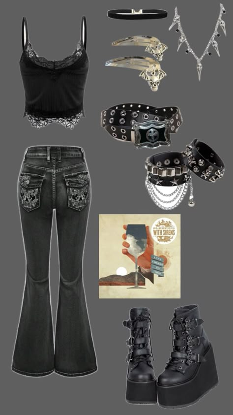 #alternative #emo #grungeoutfits #piercetheveil #fallinginreverse #goth #numetal #fashioninspo Numetal Fashion, Stella Fashion, Rock Star Outfit, Falling In Reverse, Prom Dress Inspiration, Goth Dress, Punk Outfits, Pierce The Veil, Hair Clothes