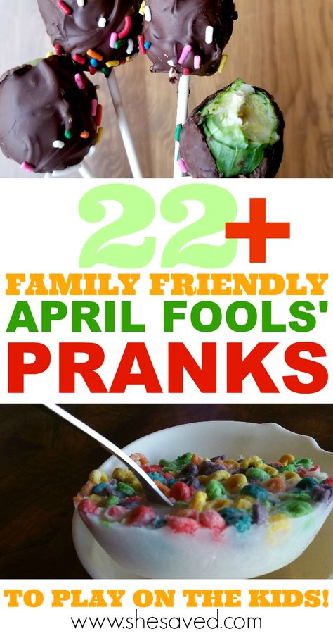 Over 22 family friendly April Fools' Day pranks to play on the kids April Fools Ideas, April Fools Food, Best April Fools Pranks, Funny April Fools Pranks, Food Pranks, Guy Quotes, April Fool's Pranks, Easy Pranks, April Fools Day Jokes