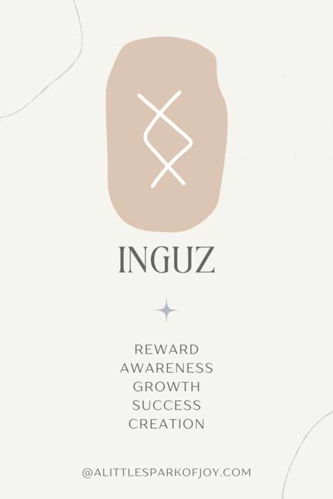 Inguz Tattoo, Joy Symbol, Inguz Rune Tattoo, Tiwaz Rune Meaning, Eihwaz Rune Meaning, Inguz Rune Meaning, Rune Inguz, Ehwaz Rune Meaning, Viking Rune Meanings