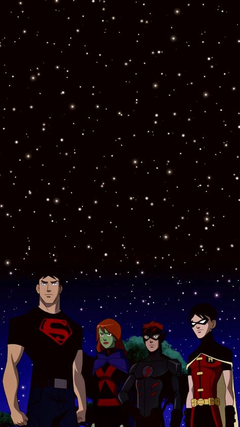 Cool Dc Wallpapers, Dc Lockscreen, Young Justice Wallpaper, Young Justice Aesthetic, Ruru Madrid, Justice Aesthetic, Wally West Young Justice, Justice Wallpaper, Superboy Young Justice