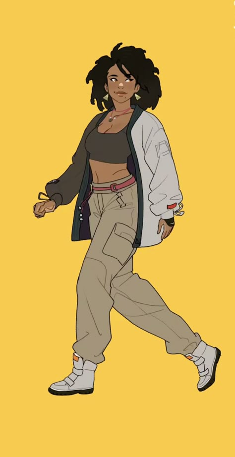 Walking Poses, Walk Cycle, Characters Inspiration Drawing, Afrocentric Art, Black Characters, Black Anime Characters, Black Cartoon, Arte Inspo, Modern Fantasy