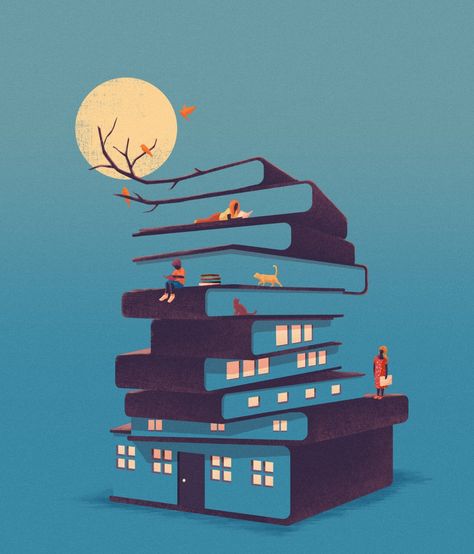 Playful Illustrations by Yau Hoong Tang Layer Optical Illusions into Imaginative Stories — Colossal Tang Yau Hoong, Hidden Images, Reading Club, Space Illustration, Colossal Art, Ink Splatter, Conceptual Illustration, Drawing Tablet, Illusion Art